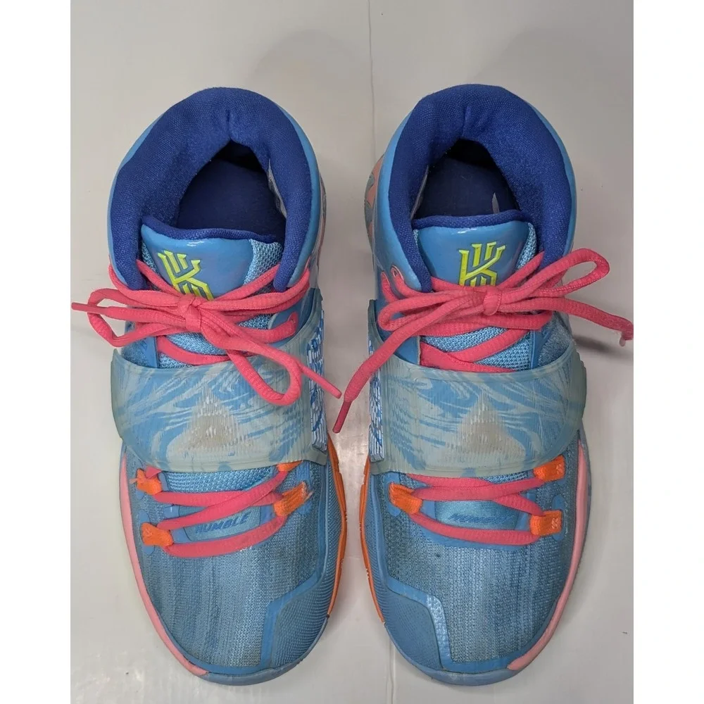 Nike Kyrie 6 Pre-Heat Unite Second To None Blue Pink CZ4686-409 Size 4.5Y Kids